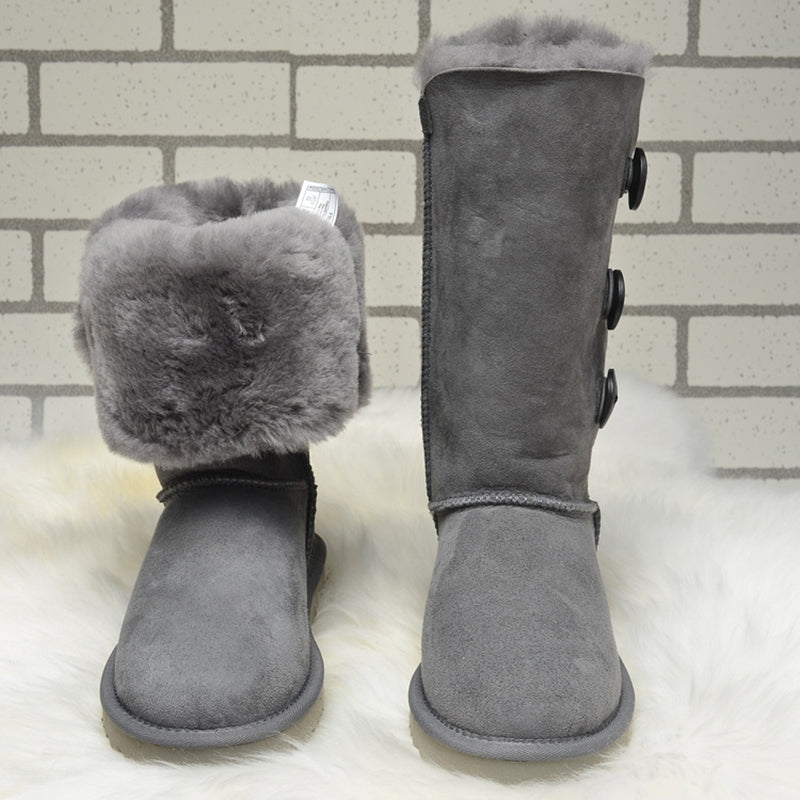 Marlena | Orthopedic Buttoned Foldable Fur Winter Boots