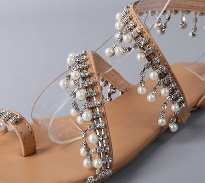 OrthoCare Handcrafted Roman Sandals With Beads  - Unique