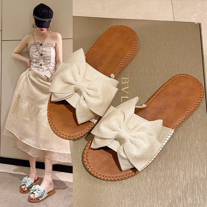 Mirabelle | Women’s Orthopedic Oversized Bow Slide Sandals