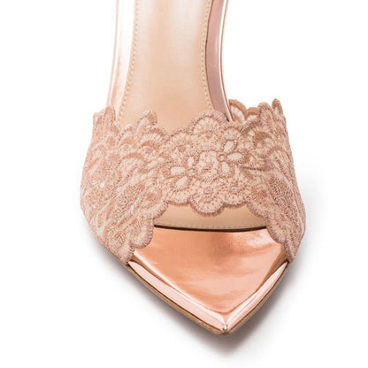 OrthoCare Lace-Up Stiletto Heels - Unique Elegance