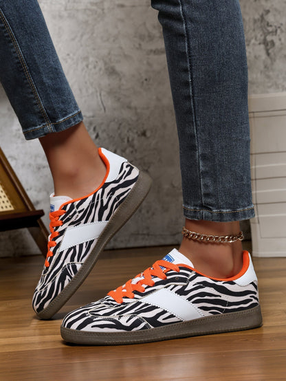 OrthoCare Leopard Print Flat Sneakers - Unique And Comfortable Style