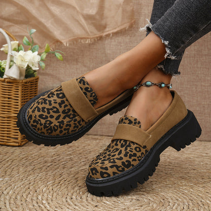 OrthoCare | Leopard Platform Slip-On Loafers