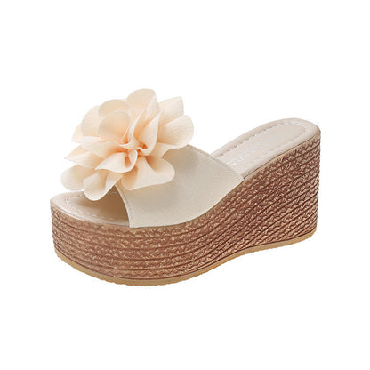 Yaretzi | Women’s Orthopedic Floral Platform Wedge Slide Sandals