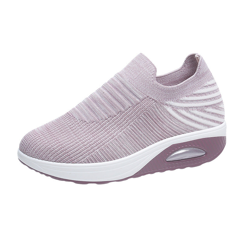 OrthoCare Lightweight And Breathable Striped Mesh Shoes