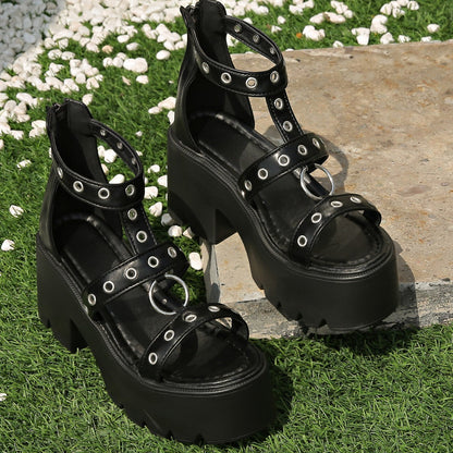 Jocelisse | Women’s Orthopedic Studded Platform Gladiator Sandals