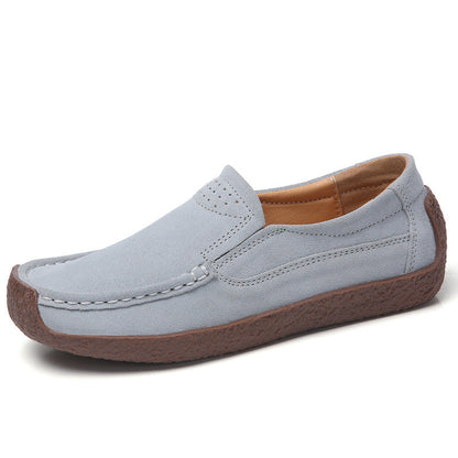 OrthoCare Women’s Suede Slip-On Loafers – Lightweight Comfort Casual Shoes