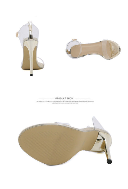 OrthoCare Rhinestone High-Heeled Sandals, Unique And Daring Elegance