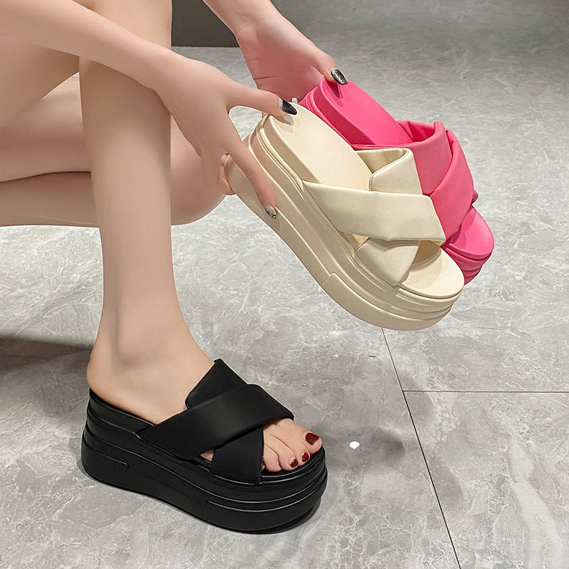 Vallora | Women’s Orthopedic Platform Comfort Slide Sandals
