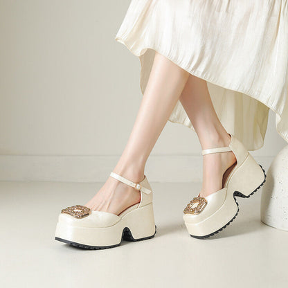 Celinea | Women’s Orthopedic Platform Mary Jane Heels