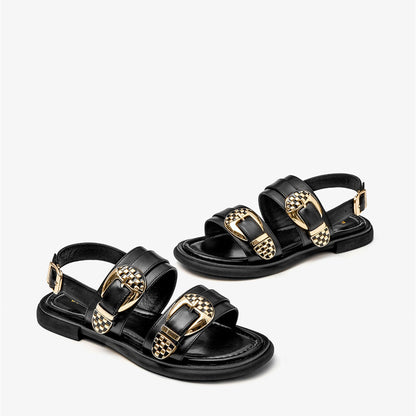Yohana | Women’s Orthopedic Double Buckle Comfort Slide Sandals