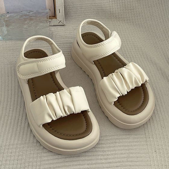 Rowena | Women’s Orthopedic Ruffle Strap Platform Sandals