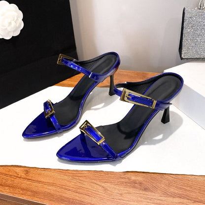 OrthoCare | Pointed Toe Strappy Slingback Heels