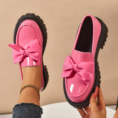 OrthoCare Vintage Loafers With Bow - Unique Elegance