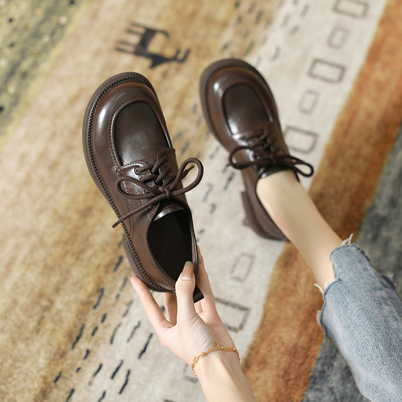 OrthoCare Leather Lace-Up Shoes, British Style