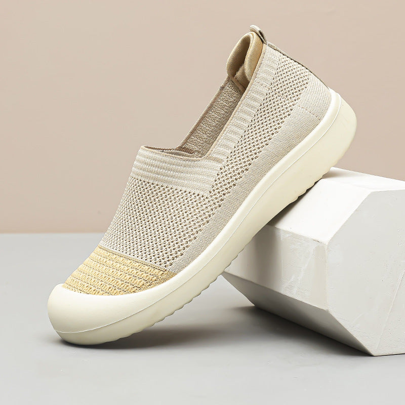 Orthopedic Breathable Mesh Slip-On Shoes – Lightweight Comfort Walking Sneakers