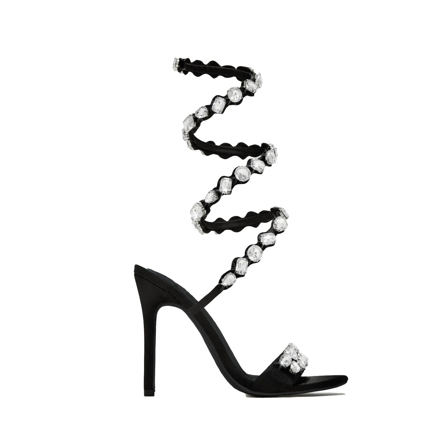 Ursella | Women’s Orthopedic Rhinestone Wraparound Stiletto Sandals