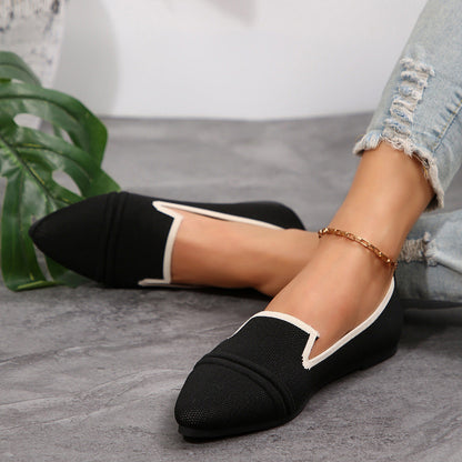 Ilaria | Women’s Orthopedic Pointed Toe Knit Ballet Flats