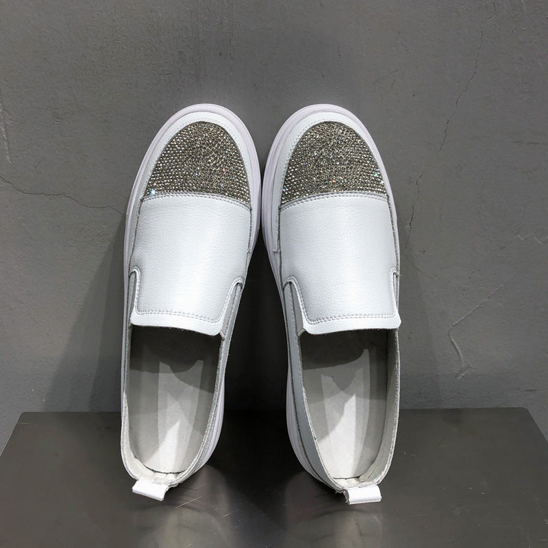 OrthoCare | Platform Slip-On Loafers with Glitter Toe