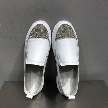 OrthoCare | Platform Slip-On Loafers with Glitter Toe
