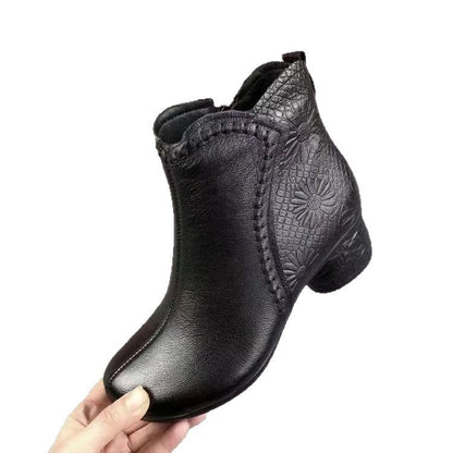 OrthoCare Winter Boots - Fleece Lined, Anti-Slip Heel