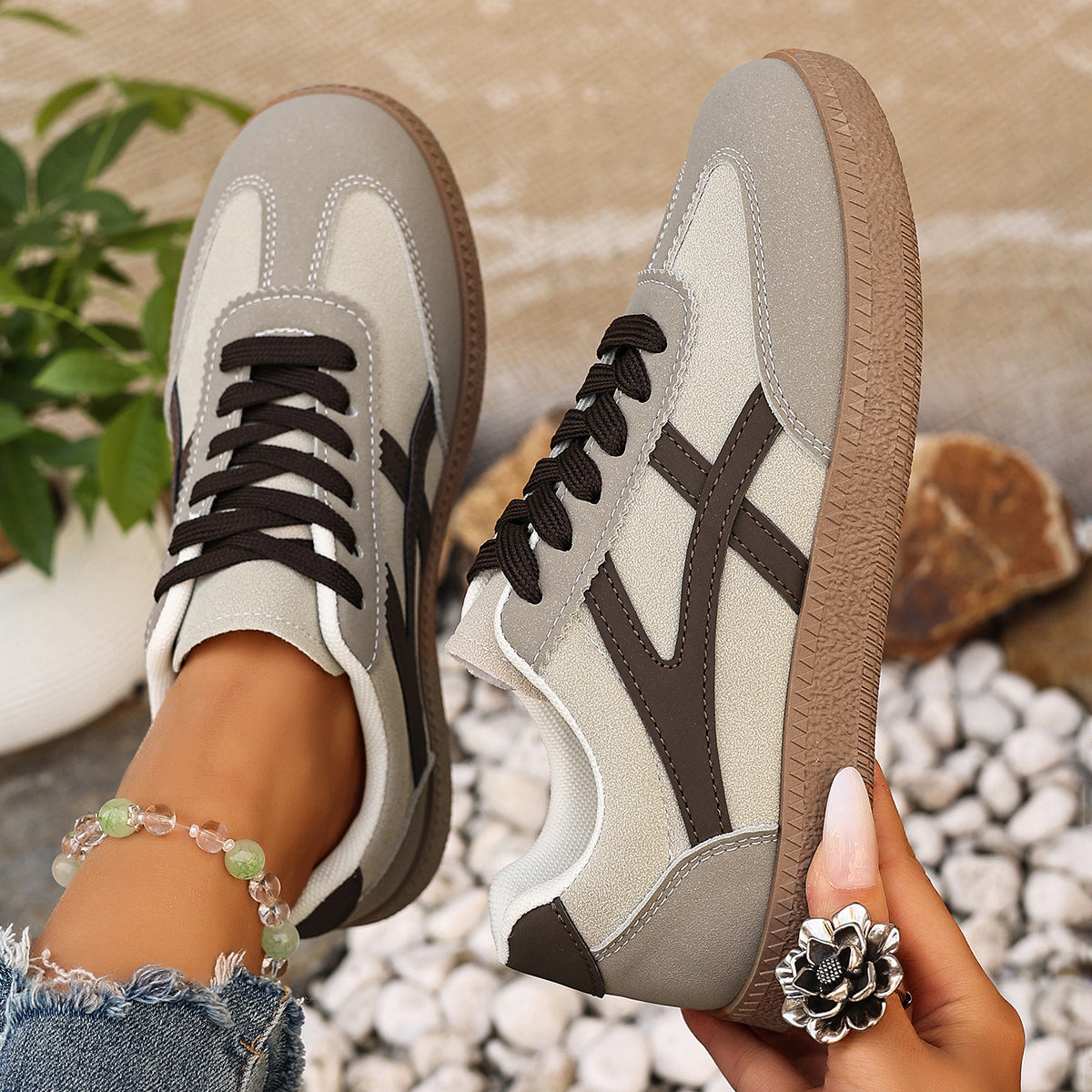 OrthoCare Versatile Low-Top Lace-Up Sneakers For A Unique Style