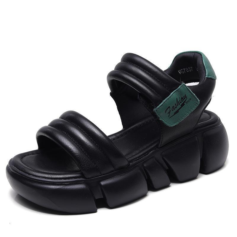 OrthoCare Chunky Platform Adjustable Strap Sandals