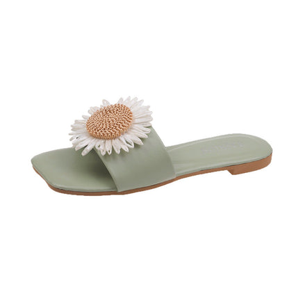 Ravena | Women’s Orthopedic Daisy Accent Comfort Slide Sandals