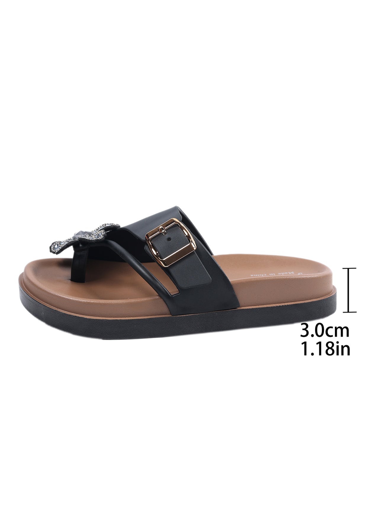 Bexley | Women’s Orthopedic Rhinestone Buckle Slide Sandals