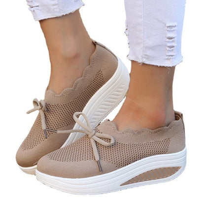 Qabalah | Orthopedic Knit Platform Slip-On Sneakers