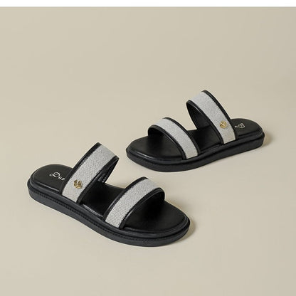 Kaelith | Women’s Orthopedic Double Strap Comfort Slide Sandals