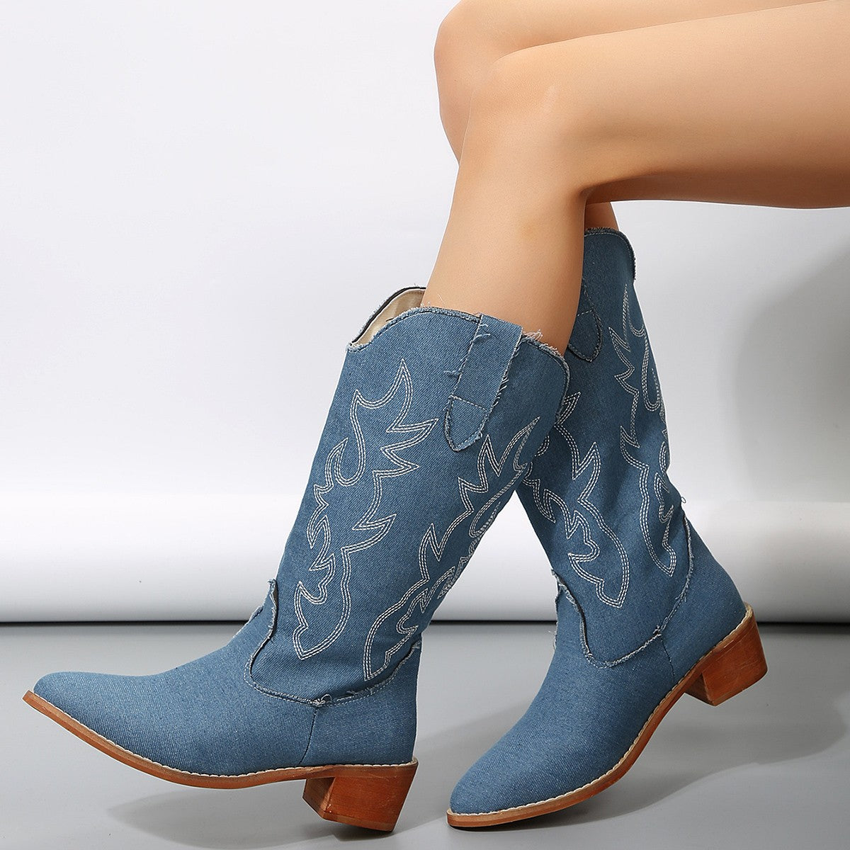 OrthoCare Plus-Size Western Boots - Supportive Fit