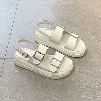 Odessa | Women’s Orthopedic Double Buckle Platform Slingback Sandals