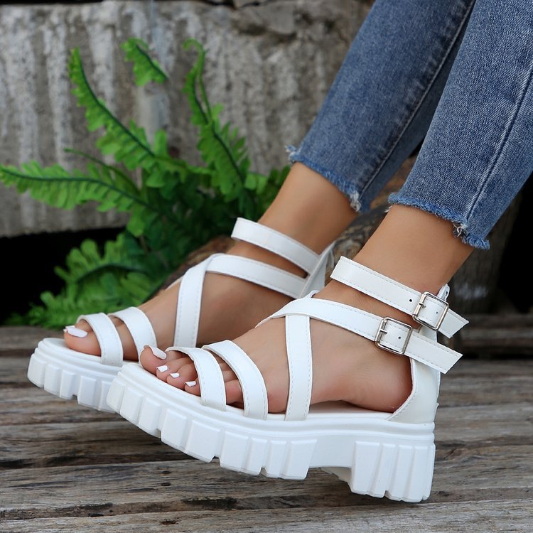 Hartley | Women’s Orthopedic Gladiator Platform Sandals