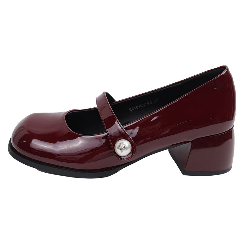 OrthoCare Mary Jane Shoes - Retro Chunky Heel