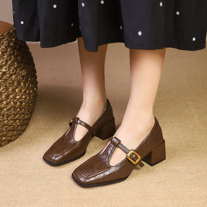 OrthoCare Chunky Heel Mary Jane - Retro Comfort