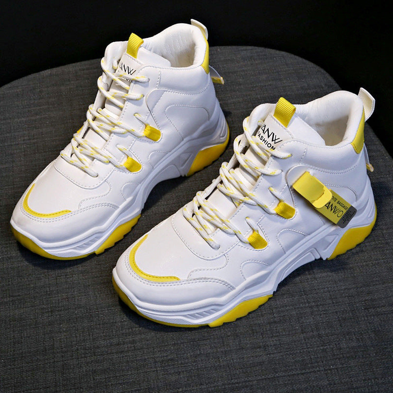 OrthoCare White High-Top Sneakers - Unique And Trendy Style