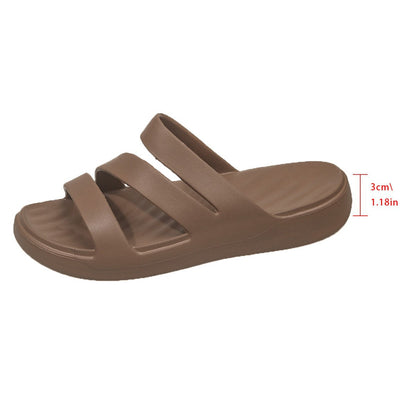 OrthoCare | Soft Cushioned Cross Strap Slide Sandals