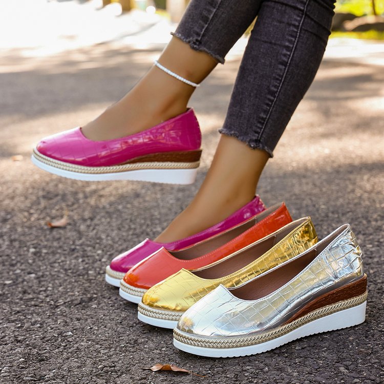 Ferelith | Women’s Orthopedic Metallic Slip-On Comfort Flats