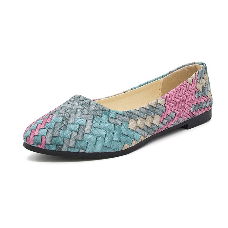 OrthoCare Women’s Woven Ballet Flats – Lightweight Breathable Comfort Slip-On Shoes