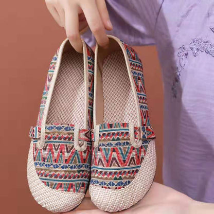 Jovita | Women’s Orthopedic Boho Espadrille Slip-On Flats
