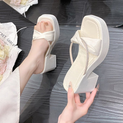 Faunelle | Women’s Orthopedic Cross Strap Platform Heel Sandals