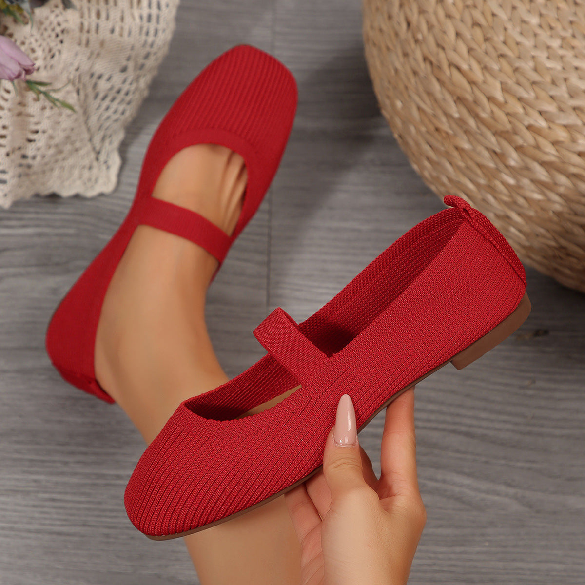 OrthoCare Lightweight Breathable Mesh Ballet Flats