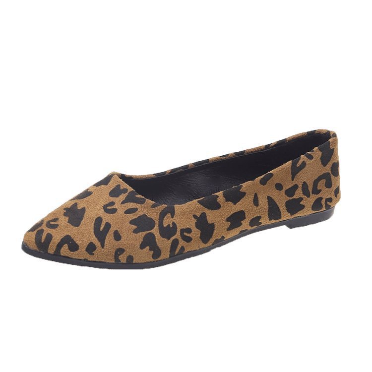 OrthoCare Leopard Flats - Pointed Toe Comfort