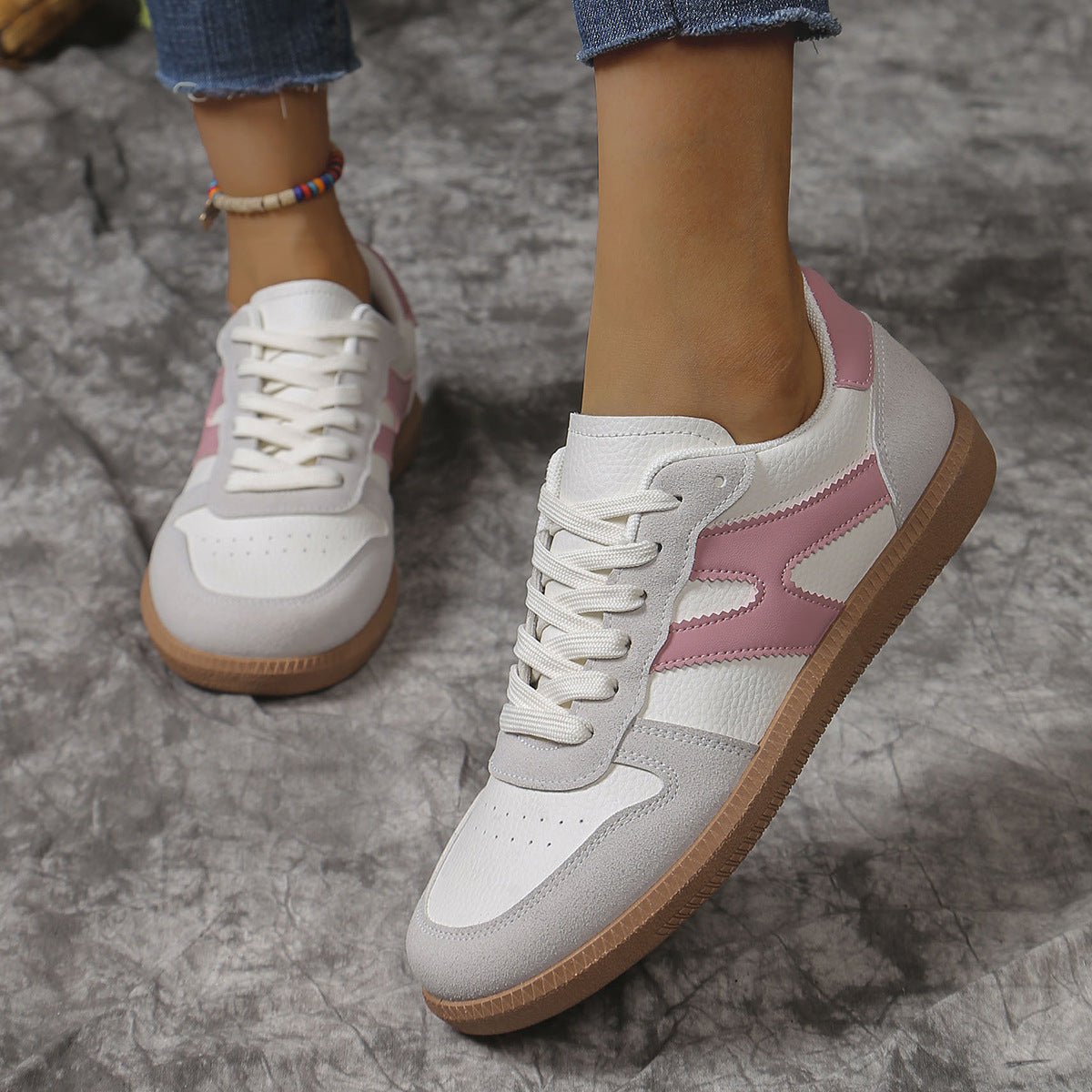 OrthoCare Unique Colorblock Flat Shoes  -