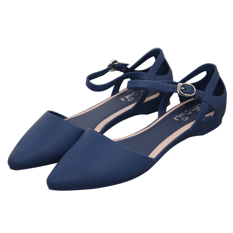 Amelie | Women’s Orthopedic Pointed Toe Ankle Strap Flats