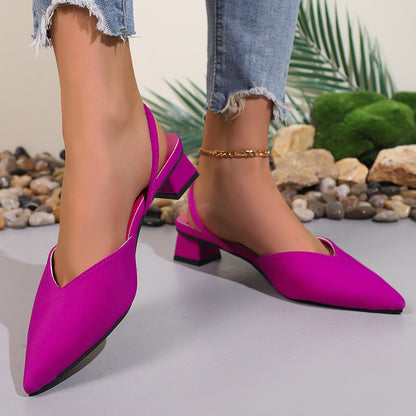 OrthoCare Chic Slingback Heels – Elegant Pointed Toe Comfort Pumps