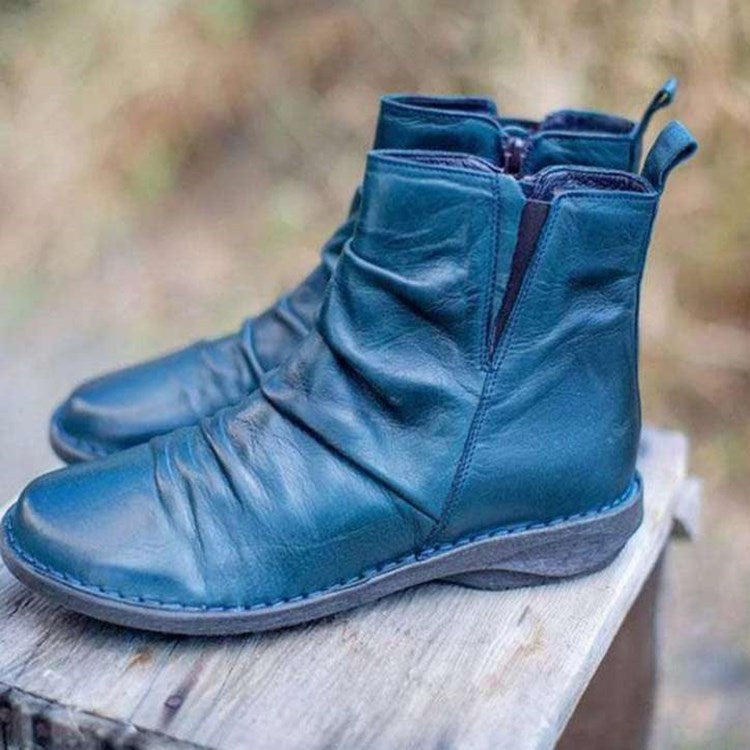 Sanya | Orthopedic Casual Short Ankle Boots with Soft Leather Look
