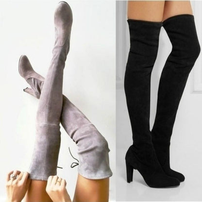 Cassy | Orthopedic High Heel Knee High Boots