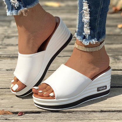OrthoCare Fish Mouth Heeled Sandals: Unique Summer Elegance