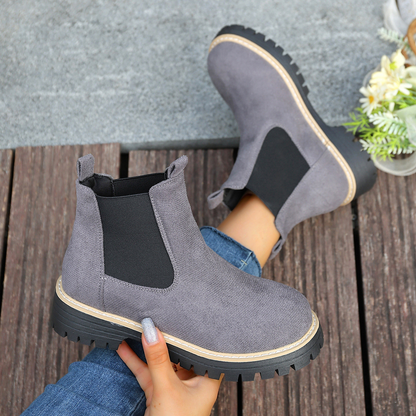 OrthoCare Square-Heeled, Round-Toe Boots For A Unique Style